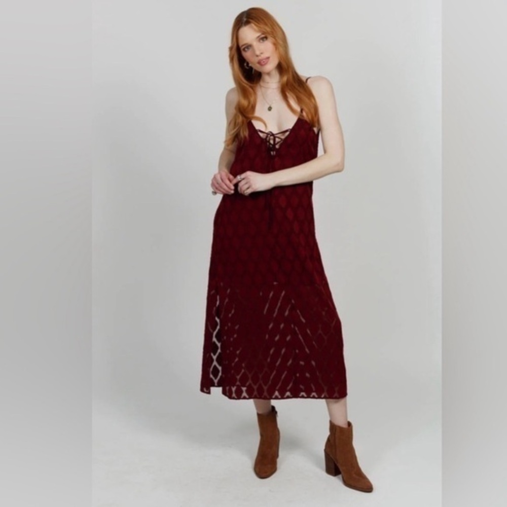 Band Of The Free Lila Midi Dress Medium NWT